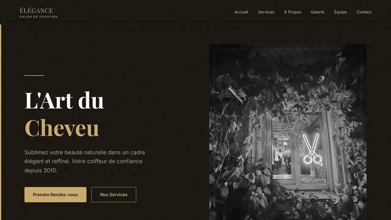 Aperçu du projet Site d'Exercice